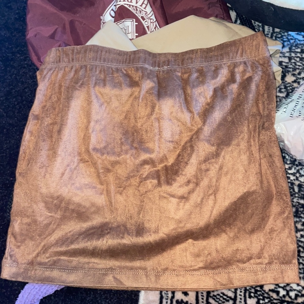 Suede Mini Skirt XXS
